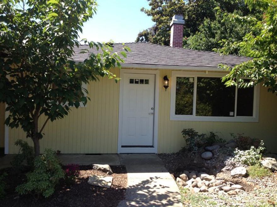 This extensively remodeled 3-bedroom/1-bath single-story home was new in 1960, and now is almost new again! Recently completed work includes new composition roof, new paint inside and out, new vinyl double-pane windows, new doors and door hardware, new kitchen cabinets and counters, new appliances, new lighting fixtures, and newly refinished hardwood flooring in most of the house. In addition, the bathroom features new upgraded ceramic tile with listello in the tub/shower area and new ceramic tile floor. The large back yard is fenced and private, with a patio off the dining area. Low property taxes, currently under $1,200 a year. This home is a must-see!