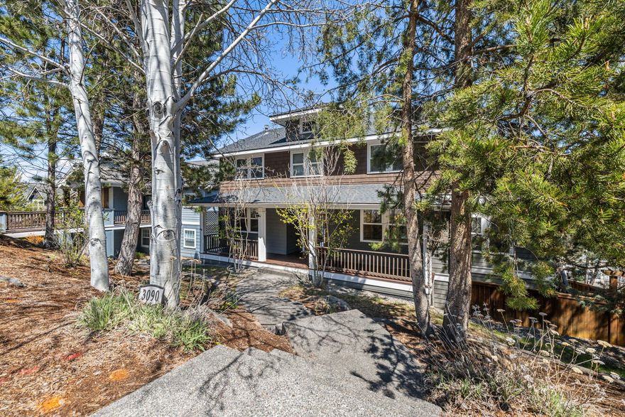 Charming 4-bedroom Awbrey Village home offers plenty of space for entertaining, play & relaxation, as well as an ideal Westside location. Welcoming & cheerful great room flows easily into casually elegant dining room w/ access to wrap around deck, perfect for el-fresco dining and overlooking the views & fenced backyard. A freshly updated kitchen with prep-island/breakfast bar, sparkling countertops, backsplash & pendant lighting accenting the SS appliances, shaker cabinets, pantry and porcelain farm sink w/ views of front porch & landscaped front yard. Peaceful main level primary suite features cozy fireplace and patio access for enjoying evenings under the stars & the morning sun before starting your day. Luxurious bath provides soaking tub, walk-in shower, dual sinks and walk-in closet. Large bonus room w/ fireplace and wrap around deck welcomes you to upper level with Jr primary suite and 2 additional bedrooms. Lower level encompasses laundry room, rec-room & versatile 3-car garage