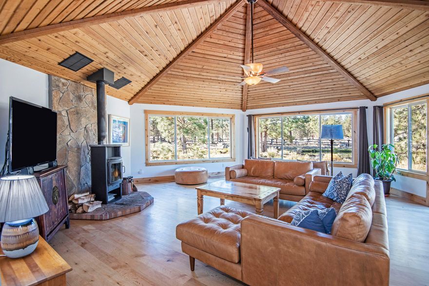 Fantastic property located in the sought after Sisters School District! This beautiful well cared for home sits on almost 10 Acres of land that borders two sides of the Deschutes National Forest. This property is all set up for your horses with 5 acres of buck and rail fenced turnout, 1,728 SqFt three-stall barn, warm water wash area, tack room, hay storage and shop! Perfect set up for the hobby farmer with a fantastic hi-teck Greenhouse any green thumb would love to have, and a custom chicken coop that would make any chicks jealous. Enjoy relaxing in privacy in your backyard with the sounds of a babbling brook fed pond while watching the birds and wildlife. All this and so much more!