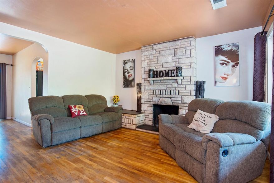 Don't miss your chance on a solid home for an affordable price. Step inside and feel the warmth and comfort this home offers with Wood Burning Fireplace, Main-level offers all the space you need with a large living room, dining room, kitchen, two bedrooms and bath. Upstairs offers 1bedroom w/ large closet and a finished bonus room. Plenty of storage. Enjoy relaxing on your covered porch while drinking a cup of coffee! Beautiful character Great starter home or investment property come on by its ready for you.