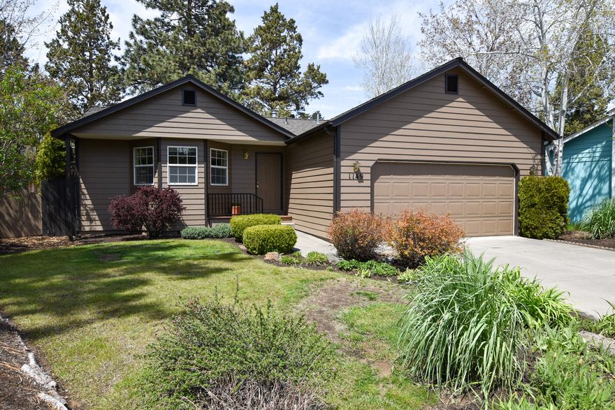 This prime location in SW Bend is just minutes from The Old Mill and the Deschutes River! Nestled in in a quaint cul-de-sac you will find this 3 bed, 2 bath single level home that is ready for its new owner! As you enter the home you a greeted into the living room that is spacious and open with vaulted ceilings. There is a bright and sunny breakfast nook off of the kitchen, plus there is a formal dining area for entertaining guests. Down the hall there are 2 guest bedrooms, laundry closet with washer and dryer included, and the primary bedrooms which features a private bath and a large walk-in closet. The backyard is a private sanctuary that is fully fenced, landscaped, and has a patio to relax or eat al fresco! You will love the close proximity to everything Bend and Central Oregon has to offer! This home is a must see!