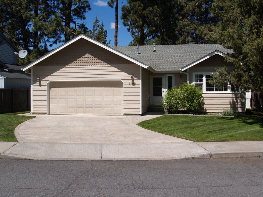 First time on the market, nice single story 3 bedroom, 2 bath, 1717 SF custom built home in one of Bend's desirable long established neighborhoods! Included is a large walk-in closet & step-in shower in the master bedroom. The fully fenced back yard has a gate with direct access to Larkspur  Trail. The patio is pre-wired for your hot tub of choice.