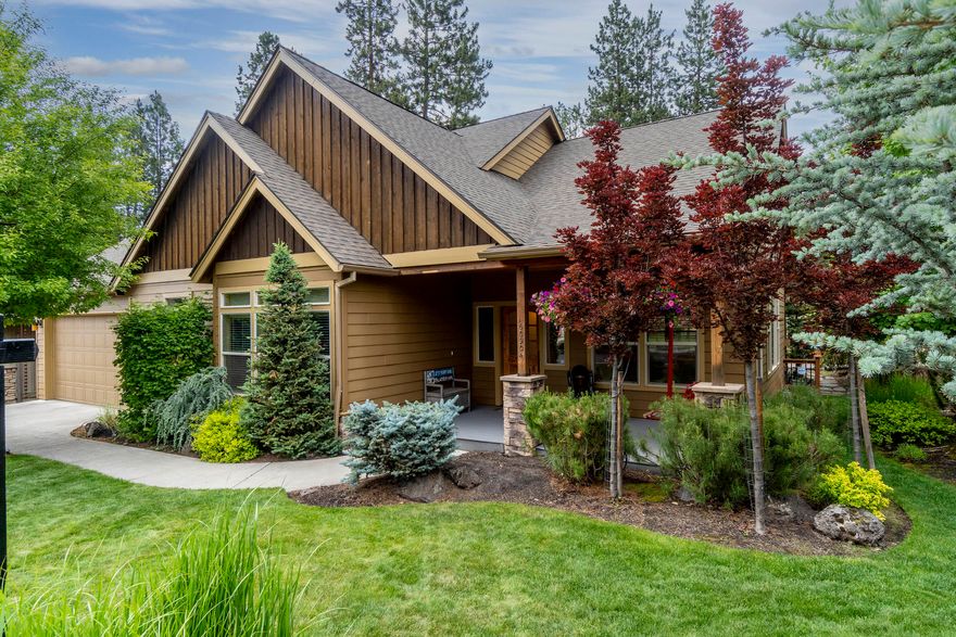 Don't miss this Black Rock Custom Home (2480 SF) located in the desirable Mtn. Pines neighborhood - w/ direct private access to the Bend Golf & Country Club. Space for everyone, including a vaulted great room, designer touched kitchen and 3 bedrooms on main level. Upstairs bonus room doubles as guest suite, full with murphy bed and bathroom shower. Solid doors throughout, as well as int/ext sound, security system and upgraded designer lighting package. Land Effects professional landscaping throughout the exterior with plantings, trees, hardscaping set with a hot tub oasis in the backyard that looks out to the nearly 1 acre community open space. Home is surrounded on 2 sides by common area terrain. This beauty won't last long - make it yours today!