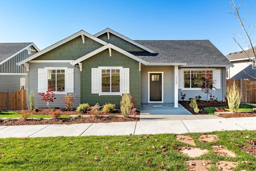 Built in 2018 in a beautiful country setting in East Medford area with views of surrounding mountains nearby. An exceptional quality builder that we've grown to love in the valley throughout the years is what you get when you purchase a home built by Pacific Trend Building Company. A stunning craftsman styled home with approximately 1807 sq ft, 3 bedrooms, 2 full baths, hardwood floors in entry, kitchen and nook area round out this home. An open kitchen with beautiful quartz counters and island and also including a gorgeous backsplash. Custom cabinets throughout are birch and alder with the highest quality in the industry. Carpet throughout bedrooms. Includes a beautiful brick fireplace in living room. Bathrooms and Laundry room include quartz counters and tile flooring. Professional landscaping in front and back round out this home. Estimated Completion date November 2018. Other Lot and home packages available! Listing agent is related to seller.