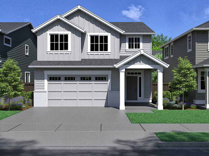 One of a kind Benjamin floorplan has a very unique design and the quality construction you expect from award winning builder Pahlisch Homes at Petrosa in Bend OR. One bedroom & full bathroom on main level, great room concept, large loft, and luxurious master suite with freestanding soaker tub, walk in closet, and dual vanities in master bath. Quartz counter tops in kitchen and bathrooms, luxury vinyl plank flooring and large covered back patio.  As in all Pahlisch Homes, well-crafted finishes are used throughout. Let the HOA care for your front yard and enjoy summers in your community swimming pool!  Homeowners and residents here will have access to a full spectrum of private recreational amenities including swimming pools, parks, green spaces, and paved paths by Summer 2023. Photos of similar home, specs vary.