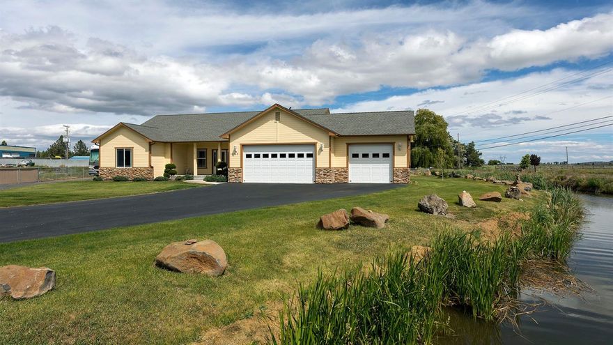 Gorgeous newer home on 1.01 acres just minutes from town. Built in 2006 this spacious 3 Bedroom 2 bath home has all the amenities. Such as 9 foot and vaulted ceilings, Gas heat and fireplace, Top notch water filtration system (just serviced) Sun room with separate heat and air conditioning along with a newer spa. Kitchen/dining room includes custom Bettencourt cabinets with pull out pan drawers and a large pantry. Tile floors and counter tops with all the appliances including a brand new refrigerator. Seller is also including a high end steam washer and dryer set. The master bedroom and bathroom are spacious with a walk in closet, jacuzzi tub, separate tile shower, brand new air flush toilet and a door out onto the rear deck. The other two bedrooms are good sized with ample closets. The three car garage features automatic openers and is plumbed for a gas heater. Property includes a 4 yr old 24 x 48 RV storage/shop with full RV hook ups.