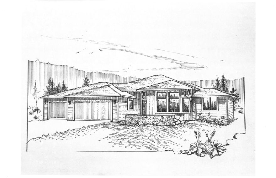 Another Kenneth E. Thomas Construction home nearing completion in Eagle Crest Resort! This gorgeous new home is situated on a level lot in the West Ridge on a quiet cul de sac and offers stunning views of the Cascade Mountains. Northwest Contemporary design features an open-concept floorplan loaded with luxury features and finishes throughout. The great room boasts hardwood floors, a gas fireplace, built-ins, and floating shelves. Spacious kitchen with white cabinetry, solid quartz countertops, expansive island with breakfast bar, and a gas range with electric oven. The primary suite features a free-standing soaking tub, walk-in shower, double-sink vanity with a solid quartz countertop, and a spacious walk-in closet. Den, two additional bedrooms, and a full bath for guests. Utility room with floor-to-ceiling pantry, sink, and extra cabinetry for storage. Enjoy the sunsets from the expansive paver patio in the back and the paver courtyard in front. Extra deep three-car garage.