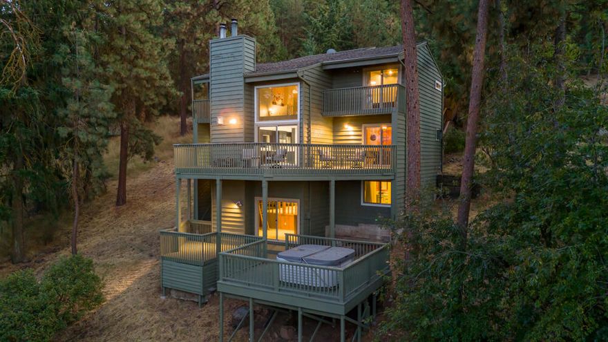 Special Design, Special Neighborhood, Special House.....Your home should be a retreat; escape to the top of Lynnewood.  951 Ponderosa delivers that and so much more, and only minutes from Sky Lakes and Oregon Tech.   Three levels, each designed with a purpose. The kitchen alone is reason enough to want to have everyone over. This home has a space for everything, whether it is entertaining, working from home, exercise space, library or sitting by the fire looking at Upper Klamath Lake.   Every level has its own deck with views of the Lake and East to the Marina.  Trails from your front door connect to Moore Park and West on the Ridge.  The top level is three bedrooms; main level is kitchen living and dining areas and the primary suite is its own getaway with library and gas fireplace.  Formal dining room features a walk-in wine cellar with 1500 bottle capacity.  Garage includes a bonus shop and climbing wall on the lower floor.