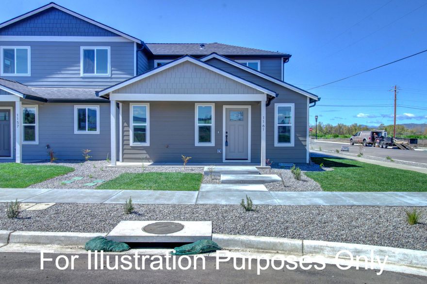 Brand New Concept in Central Point! Two (2) separate brand-new living spaces on 1 lot. In front, a stunning 2024 custom-built 3 bed, 2.5 bath home (1536 sqft main home). In back of the home is an attached oversized 2-car finished garage w/stairs on the outside leading to a fully separate 1 bed/1 bath ADU (420 sqft) w/kitchen, laundry, +more. Incredible Location! Snyder Creek Development Introduces Willow Bend Estates. Investors seeking rental income, or a homeowner accommodating a family member, or live in one and rent the other- you name it! Loaded w/Upgrades: Granite countertops, SS appliances, custom cabinets, vinyl plank flooring, electrical upgrades, upgraded lighting & plumbing fixtures, & much more. The primary suite is on the main level & has a walk-in closet & walk-in shower. Only minutes to the I-5 freeway, Water Park, Costco, schools, parks, more. Est completion 09/30/25.