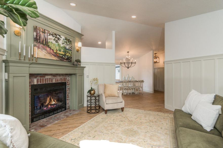 Have you been waiting for a home in Starwood? This is your chance! Completely remodeled single level in the highly sought after Starwood subdivision.
Packed with custom character. Offering 3 bedrooms, 2 baths, 1422 sqft on a private .28 acre. Upon entry you'll find welcoming custom trim and built-in hutch. Modern light fixtures throughout. Luxury vinyl plank flooring, full kitchen remodel with new dark
knotty cabinets, ample storage, granite countertops and full backsplash. Full mantel rebuild, warm colors and vintage brick give this home a hint of yesteryear. Large fenced private backyard with new paver patio and hot tub hookup. Want this home furnished?Staging items are available for purchase outside of escrow, get this house ready to live in immediately! Enjoy the extra bells and whistles that have been
infused into this charming home ready for its next dinner party.  Neighborhood offers green spaces, park, sports court, and RV parking.  Don't miss this one!