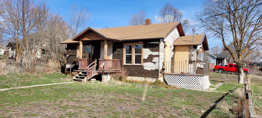 This 816 sq ft home is a 2 bedroom, 1 bath with addition space in the basement that is accessed from the outside. It needs work to make it a great home again but the potential is certainly there. The wood floors have been refinished, The septic was replaced 12 years ago and there are some newer windows as well. The utility meter has been removed, buyer to perform their own due diligence.  Don't miss this opportunity. This property was designated a clandestine Drug lab and has now been cleaned up and a certificate of occupancy has been issued and is on file. Asbestos siding has been removed.