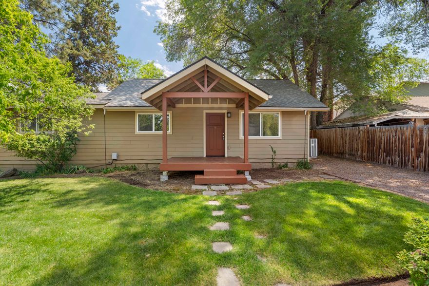 Prime Location!!! This single-story home boasts 1,248 sq ft, 3 bedrooms, and 1 full bath. In addition, there's a separate 1-bedroom, 1-bath ADU covering 480 sq. ft. The property is adorned with lush landscaping, a fully fenced backyard, an inviting patio, and mature trees. Conveniently situated near top-notch dining spots (including 10 Barrel, Sunriver Brewery, Brother John's, and El Sancho), close proximity to the Deschutes River and Drake Park and just minutes to downtown. This property not only offers comfortable living spaces with attractive outdoor amenities but also presents a solid investment opportunity with reliable rental income. The proximity to amenities and downtown adds significant appeal for both tenants and potential buyers.