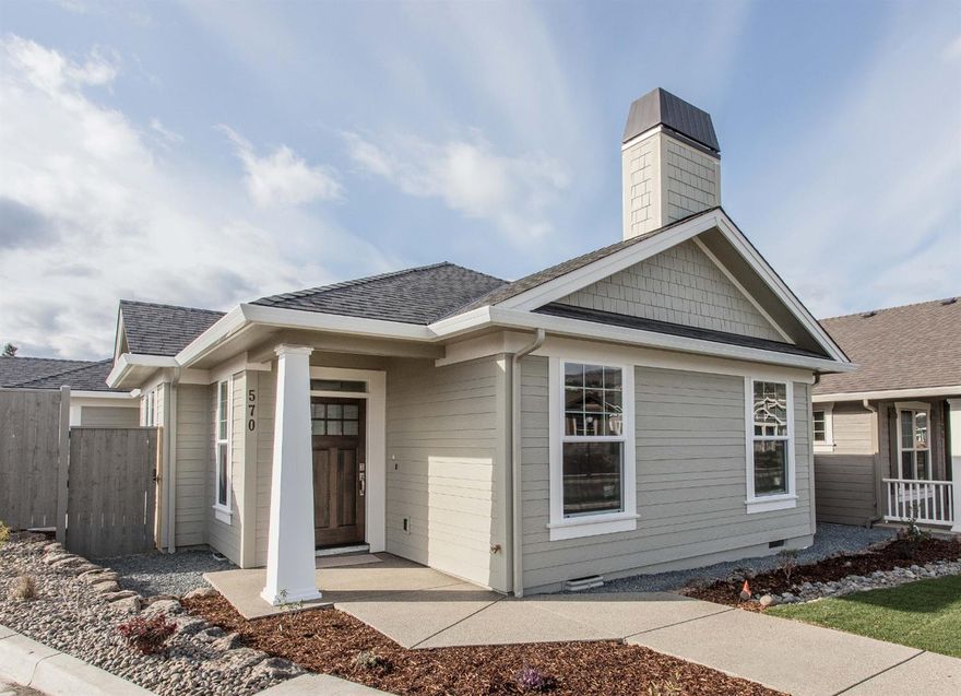 Custom Summerfield Cottage. Designed specifically for this great corner lot location. At 1741 Sq.Ft. is larger than our typical cottages.