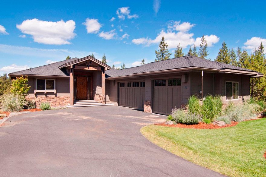 There is nothing like this captivating 6 master suite custom home on beautifully treed large lot in Sunriver.  Featuring a spacious gourmet kitchen with Electrolux stainless appliances, tiled granite countertops, and lovely hardwood flooring.  Its vaulted ceilings, warm wood tones, stacked stone fireplaces, upgraded designer furniture package, two living and kitchen areas, dual stacked washer/dryer, you are sure to fall in love with this stunning home.  Whether you are enjoying the oversized bonus room, game room with shuffleboard, air hockey or ping pong, or some down time on the expansive decks soaking in the warm sunshine, or enjoying drinking your favorite beverage in the hot tub , you will never want to leave!  Perfect for large groups with enough room for everyone.  A true mountain retreat that will make lasting memories.  Imagine yourself owning this gem of a property and contact your local Sunriver Realtor today!