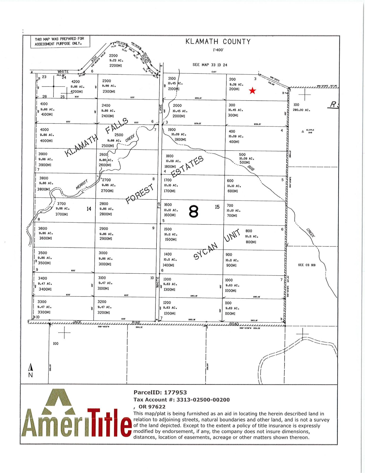 Klamath Falls Forest Estates -Sycan Unit - Land