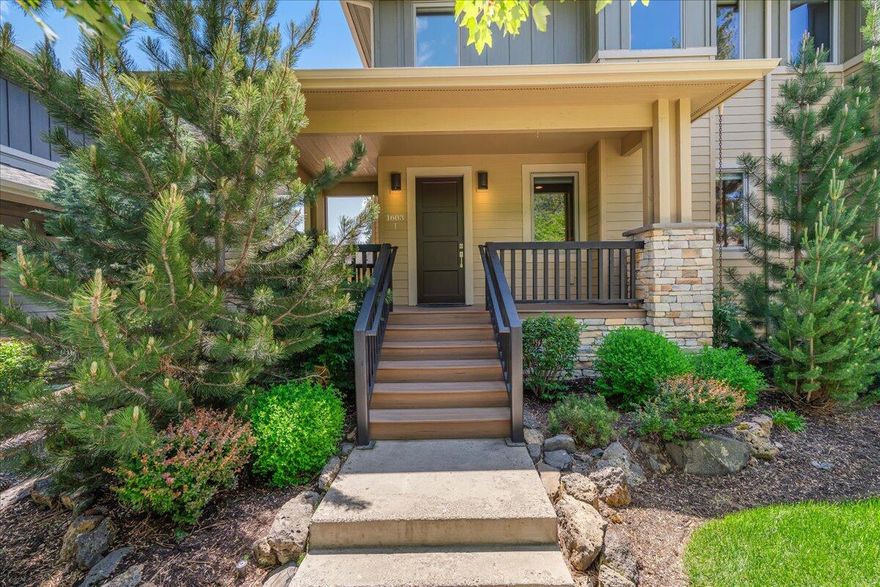 In the heart of NW Bend, stunning townhome offers lock-and-leave lifestyle with an ADU for income generation potential. This energy-efficient home blends clean lines, contemporary finishes, and an open-concept layout. The main house is approximately 1,800 sq ft of thoughtfully designed living space, with 3 bedrooms and 2.5 baths (primary has double sink vanity and walk-in closet). High-end finishes and appliances showcase the home's modern appeal; a beautiful kitchen island is a focal point for cooking and entertaining. The attached ADU is a self-contained studio apartment with a full kitchen and bathroom—ideal for guests, rental income, or a private retreat. Also includes a generous 2-car garage and an extra storage unit. With yard care/snow removal handled by the HOA, this location delivers a low-maintenance, high-quality way of living. Walkable to the vibrant Newport Market and Galveston corridors, and close to downtown and Drake Park, putting the best of Bend at your doorstep.