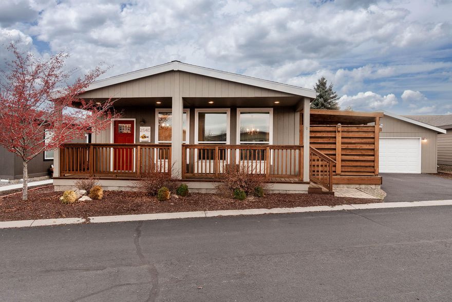 Charming Home in Aspen Creek with Unique movable Accent Walls to define your space. Beautiful Bamboo 
flooring throughout the home, Tiled accents in Kitchen and Bathrooms, Custom Furnishings included! Double Doors that lead to a Private Oasis, with several Outdoor Living Areas 
and a Gas Firepit. But wait there is more, Double Car Garage and a Flex Space - You can use it as a work 
area or Gym. The Clubhouse is Amazing too! Call Your Favorite Realtor Today! This home is a must see!