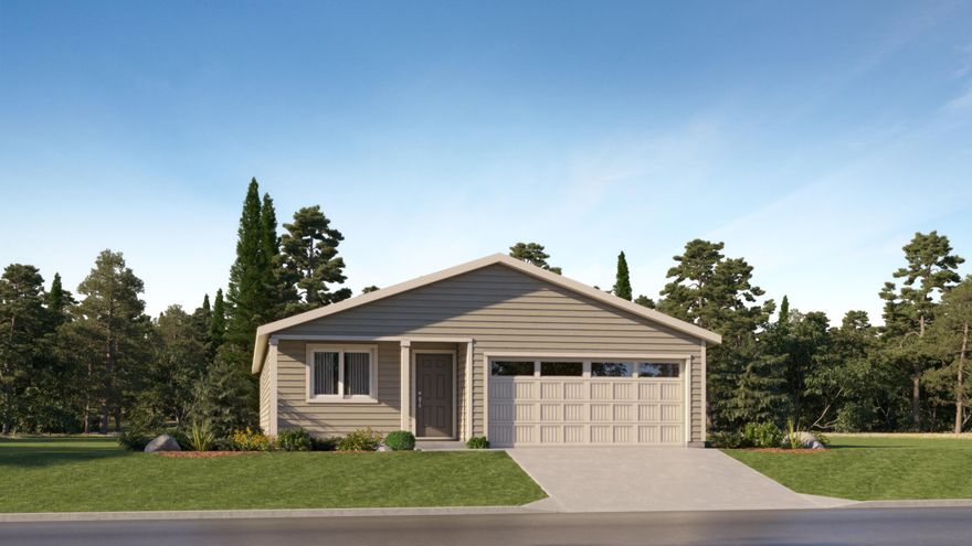 Flex credit/closing cost incentive available when financing with preferred lender! Use towards rate buydown and closing costs. Introducing Lennar Homes at Sagebrook Estates. Welcome to the ''Ontario'' floorplan, a 4 bedroom brand new single family home, offering a practical layout all on one level. The Kitchen seamlessly integrates with the Great Room creating a modern open-concept design ideal for both everyday living and entertaining. The first two bedrooms can be found off the entry, with the third on the other side, and the primary owner's suite in the back, featuring a walk-in closet and en-suite bathroom. The Kitchen presents quartz countertops, sleek shaker-style cabinets, along with a stainless steel range, hood vent, and dishwasher. Enjoy the beauty of a landscaped front yard with sod grass including a drip irrigation system. Photos are of the model Ontario floorplan in a different community. Contact us today to schedule an appointment! Homesite #105