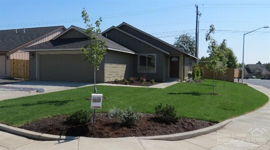 You are going to love this brand new home in SW Redmond! Over 1500 SF, 3 bedrooms, 2 full bathrooms and a double car attached garage. Milguard windows with mini blinds, 30 year roof, forced air gas heat, knotty Alder cabinets, laminate floors in living areas plus carpet and vinyl. There is full landscaping with sprinkler system and a fenced backyard. All this in a great location in SW Redmond, Julina Park. Easy access to Bend. Model home open Friday through Sunday 12 to 5.