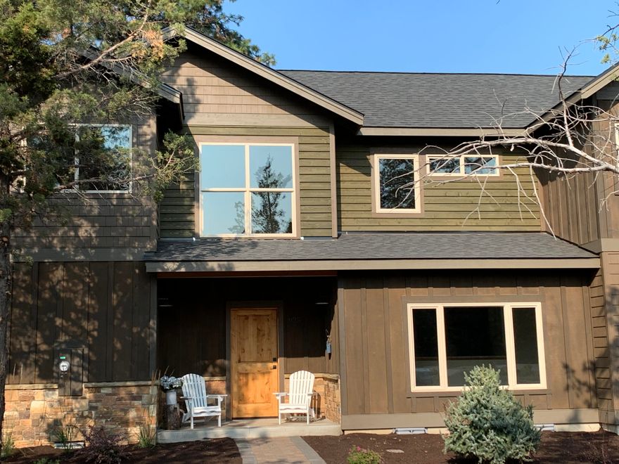 Welcome to the last 3 townhomes in Woodland Park! Surrounded by completed quality new construction, this floor plan is made for vacation living. 2 master suites and a bonus room allow flexibility.  Tons of room in the garage for all your recreational toys. Window placement brings in natural light and a view of the trees. Stainless steel Whirlpool appliances (dishwasher, range, micro-hood), Bianca frost quartz counter tops, Mantra custom cabinetry, Paradigm vinyl plank and carpet floors, A/C heat pump, patio, vaulted ceilings upstairs. Located 1/2 mile east from downtown Sisters and 5Pine Lodge campus (Sisters Athletic Club, 3Creeks Brewing, Shibui Spa, Movie House) . Interior pictures are of the build as it has progressed.   Upscale build ready to be your home, vacation home, or investment property for rental income. Come visit soon!