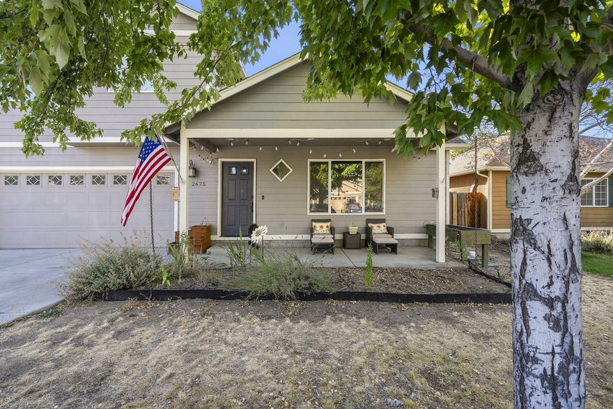 This 3 bedroom, 2.5 bath home offers 1,899 sq. ft. of space with an open floor plan and vaulted ceilings that create a bright, airy feel. A 3 car tandem garage with 220V hookup provides plenty of room for storage, projects, or an EV. The oversized, fully fenced backyard features raised garden beds along with a sprinkler and drip system, ideal for outdoor living and gardening. While the home is ready for its next chapter, it presents a wonderful opportunity for someone to bring their vision and updates, unlocking its full potential. Located in a quiet, welcoming neighborhood with a community park. This home is truly a diamond in the rough. *1% of the loan amount toward closing costs when using preferred lender*