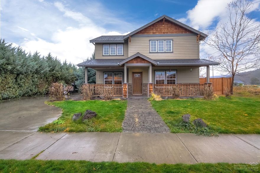 Craftsman home in Crystal Springs. Covered front porch entry, Hand scraped Hard Wood floors on main level w/cozy gas Fireplace in the Living area. Tiled counters, SS appliances. Lg Laundry & Pantry + 1 bedroom + 1/2 Bath downstairs. Upstairs you'll find a HUGE Bonus/Family room, lovely Master Ste & 2 additional bedrooms. Perfect for a busy family w/separate living spaces. Dbl garage w/Shop area, fully fenced yard w/room to park. Bonus room could be converted to 2nd Master Suite or Studio! NOT in flood plain