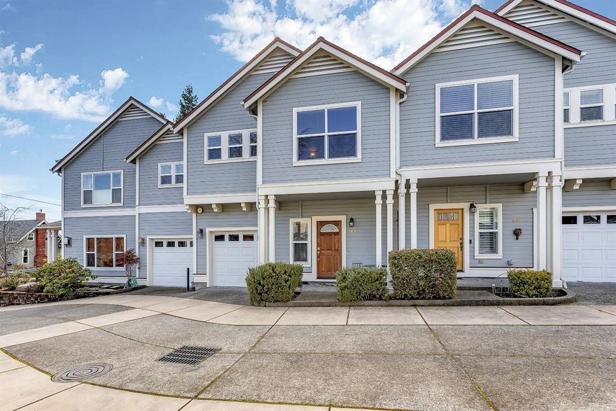 Beautiful townhouse close to downtown Ashland and everything the city has to offer! This unit features crown moldings, cherry stained cabinets, granite counters and new top of the line wool carpet on the stairs and second floor. Very open floor plan with living room, dining area, kitchen, large walk-in pantry and a half bath on the main floor. Upstairs there is a large master suite with huge walk-in closet and luxurious bath plus two large additional bedrooms, a second full bath and laundry room. Finished garage and secluded patio. This complex has only 8 units and is beautifully maintained