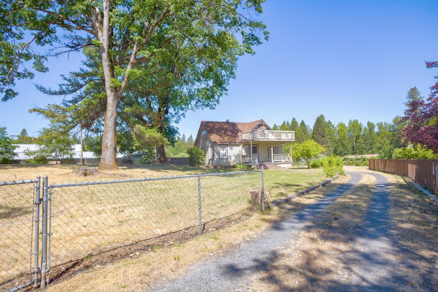 Discover this adorable 3-bedroom, 1-bath cottage nestled in the highly sought-after Jerome Prairie area. Set on 4.12 usable acres, the property is fenced and ideal for horses, cows or other livestock. It includes GPID irrigation-great for maintaining lush pasture, a garden, or landscaping. Mature oak trees offer shade and charm around the home. The detached garage includes a workshop and additional storage area-perfect for projects, hobbies, or extra equipment. The primary bedroom is conveniently located on the main level, and upstairs you'll find a deck offering sweeping panoramic views of the valley and surrounding mountains-perfect for morning coffee or evening sunsets. While the home has some deferred maintenance, it holds incredible potential. With a little TLC, this could be your perfect country retreat!