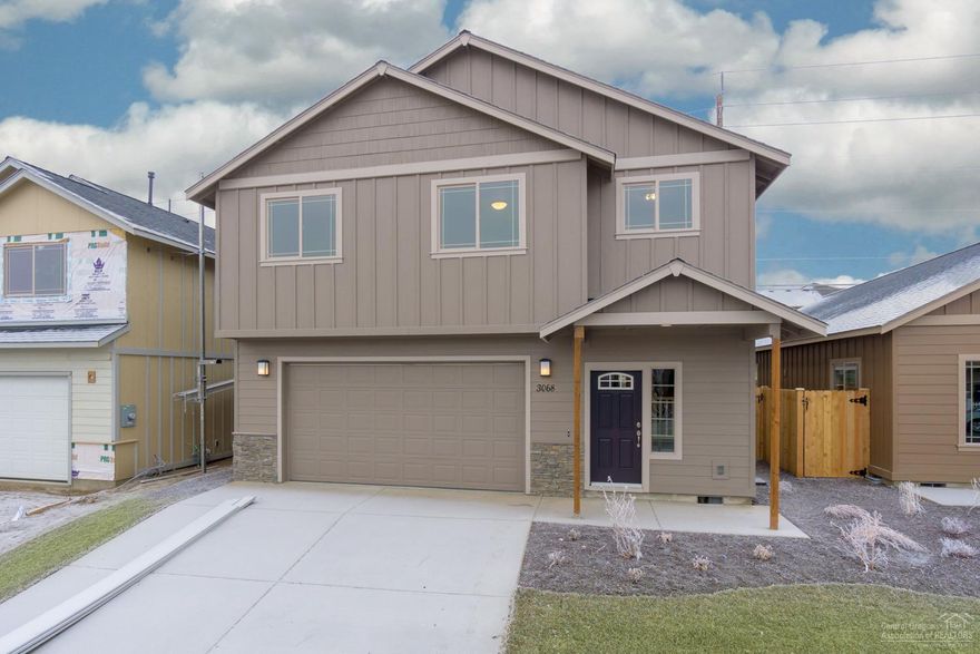 Sycamore floor plan in one of Redmond's premier neighborhoods. 4 bedroom, 2.5 bath, 2,518 sf of living space. Lg great room w/fireplace open to Dining w/eating bar, Quartz slab counter tops, all Stainless Energy Star appliances & tons of counter space. Gas forced air w/high efficiency furnace. Double car garage w/ covered front and back porches. Front landscaping w/ irrigation, fully fenced. see our Model home @ 3095 NW Alder Pl Thu-Mon, 12-4pm