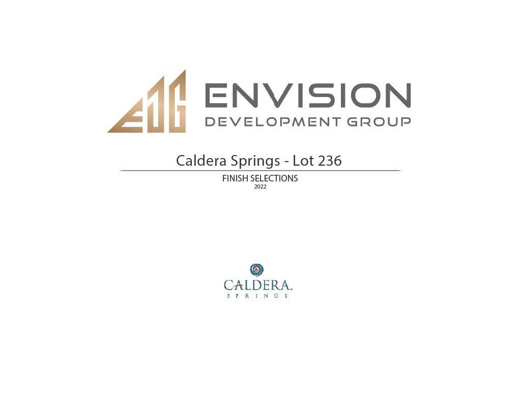 Caldera Springs - Residential