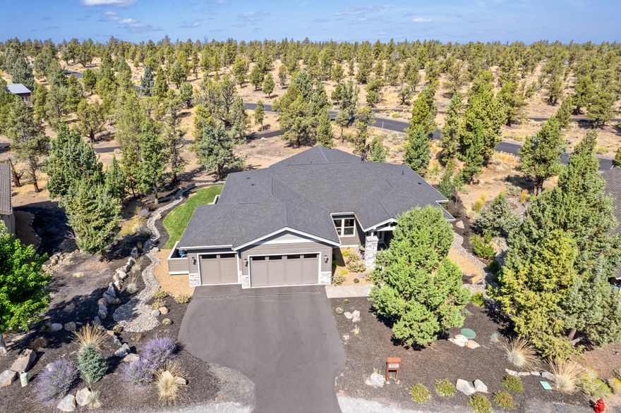 Motivated sellers bring all offers! 
This beautifully built Sage home has unobstructed views of the high desert terrain and offers a private and tranquil setting. Only two years old, the home features engineered hardwood floors, custom hickory cabinetry, main room surround sound speakers in ceiling, granite/quartz counter tops, gas fireplace, Kitchen Aid stainless appliances, stand alone soaking tub with shiplap accent walls, large tile shower, covered patio with powered sunshade, formal dining room, breakfast nook, power shades throughout the home with blackout shades in bedrooms, EV car plug, and a den/bonus room. Home still under builder two year systems warranty and ten year structural warranty. This warm and welcoming home should not be missed! Eagle Crest Resort features 5 outdoor pools, 3 sports centers, basketball courts, tennis and pickle ball courts, splash pool, 17 miles of trails, three 18 hole golf courses, restaurant/bar & cafe.