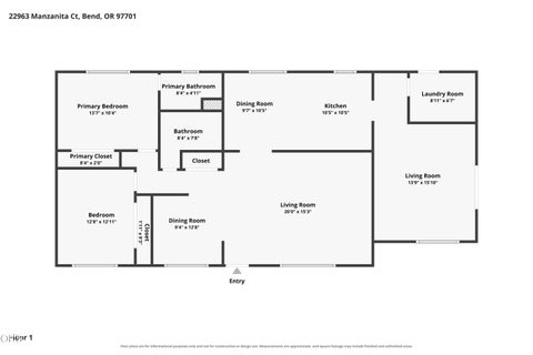Tiny photo for 22963 Manzanita Court, Bend, OR 97701 (MLS # 220230002)