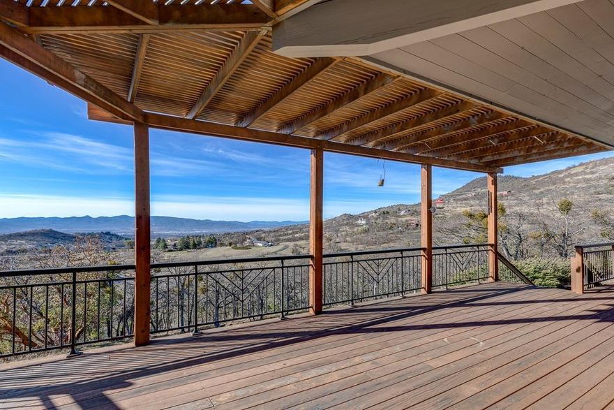 Take a deep breath and take in the unmatched, sweeping, panoramic views from Mt. Ashland to the Medford City Lights on 4.99 acres! At the top of a short paved driveway off Hillcrest you will find a custom N.W. contemporary feel multi-level home with large windows throughout to take in the view. Master on main level w/ slate tile remote gas log fireplace, master bath has a large soaking tub w/tile surrounding, double sinks, slate floors, separate large tile double headed shower & a private deck. On the main level you will also find a cozy library off the master area w/ open beams & wood shutters. The large, open kitchen is updated with stainless steel appliances, modern cabinetry and countertops. There is a private&#8239;4th bedroom & full bath great for guests. 5 bedrooms and 3.5 baths plus relaxing outdoor decks w/ a Pergola & views & natural landscaping makes this property a complete and custom package. This is truly a unique opportunity in a fantastic East Medford location.