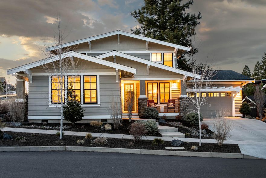 A Craftsman style bungalow with a modern and spacious design and landscape that orients daily life toward a beautiful backyard. Set on a larger corner lot, take full advantage of nearby trails, parks, schools and the convenience of walking to popular Galveston and NorthWest Crossing shops and restaurants. This is an inviting and comfortable home with high-end finishes for a timeless style. This home's floor plan flows effortlessly through a well-appointed kitchen, an open concept living room, formal dining area, and an oversized primary suite with spa worthy amenities on the first floor. Upstairs you will find a versatile flex living space with a full bath and double vanities, and two generously sized bedrooms. Beautiful outdoor living spaces include a welcoming front porch and a rear patio leading to an oversized fenced yard, perfect for entertaining family and friends, and containing four-legged companions.