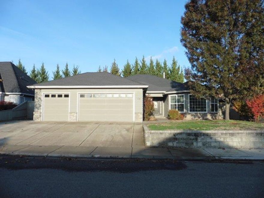 Fresh and clean and ready for a new owner. Nice 4 bedroom 2 bathroom home offers a light and bright living room with a large dining area. Step inside this well appointed kitchen that leads to another dining nook and additional family room with gas fireplace and slider access to the covered patio. Large master suite offers a walk in closet, double vanities in the bathroom and more. 4th bedroom would make a great office or leave it as a bedroom. Nice laundry room compete with utility sink leads to a huge 3 car garage. Outside offers a fully fenced back yard with covered patio and mature trees. New interior paint, windows and carpet make this home move in ready.