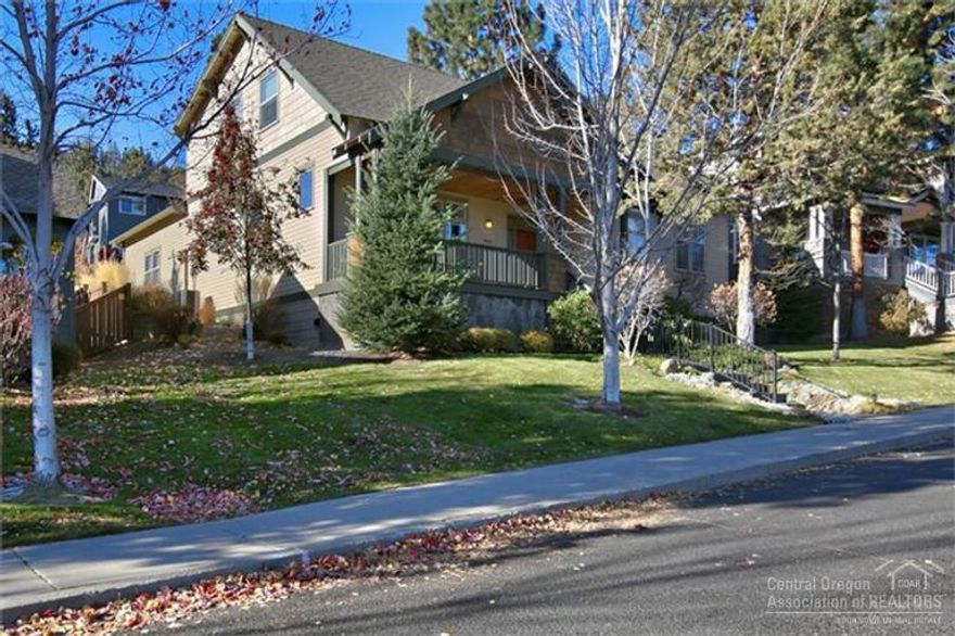 Remodeled-Big Awbrey Butte Craftsman Home on Unusually Level Lot! 4Bd+Office/5Bd w/closet & 3Ba, big covered porch, great room w/slate gas FP, tile & hardwood floors, kitchen remodel w/tile counters, stainless appl w/dual fuel Electrolux gas range/double oven, main level master w/radiant floor heat, jetted tub + tiled shower, 2ND suite w/private bath, new paint, newer carpeting, 2-zone gas FA heat + central AC, alley access 2+ car garage, beautifully landscaped front & back yards, 1 year home warranty too!