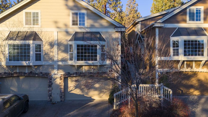 Location, location, location. This spacious condo is located in the heart of Bend's west side. Just a short distance to downtown, the Old Mill District, Northwest Crossing, OSU Cascades Campus and so much more. The ground floor features a two car garage, spacious living room with gas fireplace, a well appointed kitchen, and dining area on the second floor. The top floor features two bedrooms and bathrooms, with the primary suite offering a luxurious gas fireplace, a rejuvenating jetted tub, a separate shower and spacious closet. New roof as of 2022, and new exterior paint in 2023. HOA fees cover water, sewer, HOA management and bookkeeping, yard maintenance, exterior maintenance and repairs, exterior capital costs (roofs, painting), and insurance for the property exteriors. Home energy score of 9 out of 10!! Experience the perfect blend of a fantastic home and an unbeatable location, all at an exceptional price!