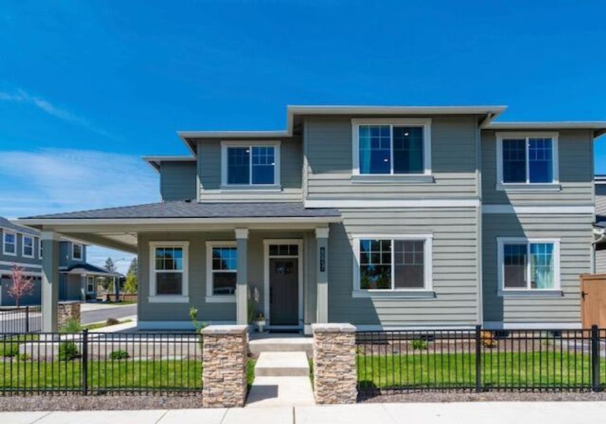 Situated on a premier corner lot in a cul-de-sac in SE Bend's sought-after Easton community, this 2,383 sq. ft. two-level home offers refined living with elevated finishes and a permitted spa room with sauna—a stunning addition. The open great room, spacious loft, gas fireplace, quartz countertops, and wood-style flooring create a warm, inviting feel. Additional features include A/C, a tankless water heater, a finished garage with textured and painted walls and a backyard with a covered patio—ideal for outdoor living. Easton is a thoughtfully planned neighborhood with a clubhouse, pool, hot tub, fitness center, green spaces, and future retail. Enjoy a vibrant, walkable lifestyle designed for connection and convenience.