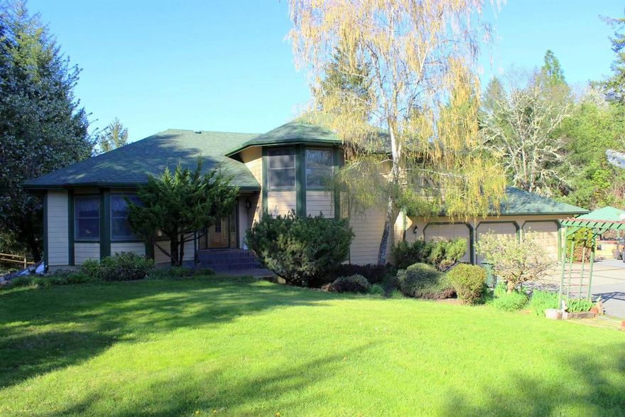 Price Reduced! Seller Motivated! Make offer! Spectacular views of beautiful Jerome Prairie! Rural privacy, peace & tranquility, yet just a few minutes to town! Magnificent architecture abounds in this top-of-the-line, custom-built home w/tile & hardwood floors, cathedral ceilings & 3-car garage/shop. Gourmet island kitchen w/custom wood cabinets, granite counters, double ovens & 6-burner Electrolux gas range. Lg Master Suite w/gorgeous spa-like bath w/separate shower & jetted tub. Hidden within the built-in shelves to the right of the family rm fireplace & wet bar, you'll find the secret door to the finished basement & acoustically treated room for your music studio or aspiring teenage drummer. Out back, overlooking the greenhouse, is a spacious deck. The front lawn is surrounded w/apple, pear, plum, cherry & fig trees, & below is a large garden area. Paved driveway w/electric gate for added privacy & security. Zoning allows for potential 2 family setup! Call for a look inside today!