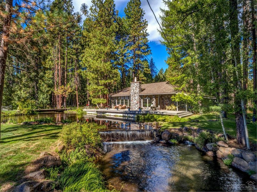 Gated compound is comprised of 3 homes, barn & shop. 4 parcels totaling 32 acres to be sold as one sale. Possible 3 additional level building sites near pond w/Black Butte views. Lake Creek runs through the property. Pond w/dock, Black Butte views, water rights. Cross fenced. Irrigated. Relaxation, Equestrian, cattle, organic, crops, development opportunity.