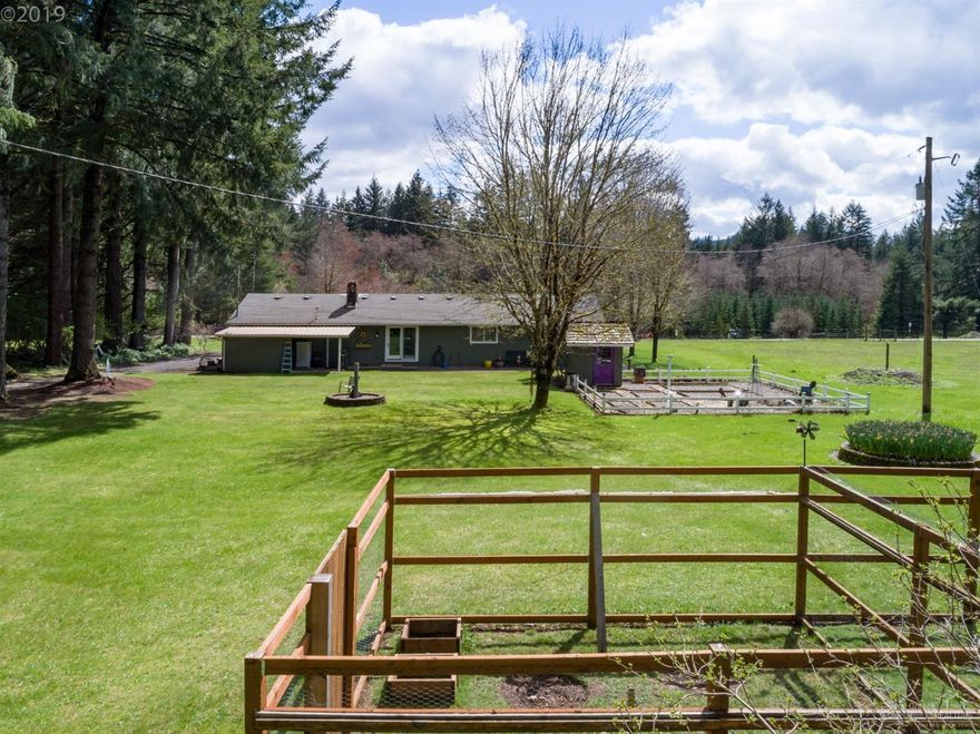 You won't want to miss this adorable ranch home sitting on almost 11 acres of land with a classic barn and shop. Enjoy the sounds of the river right out your back door while tending to all your animals on this level private property. For the shop lover, you'll find large 2 bays plus plenty of space for most any job. Inside the home, you're welcomed with an open floor plan including plenty of windows letting in the natural light. This home shows pride of ownership both inside and out.