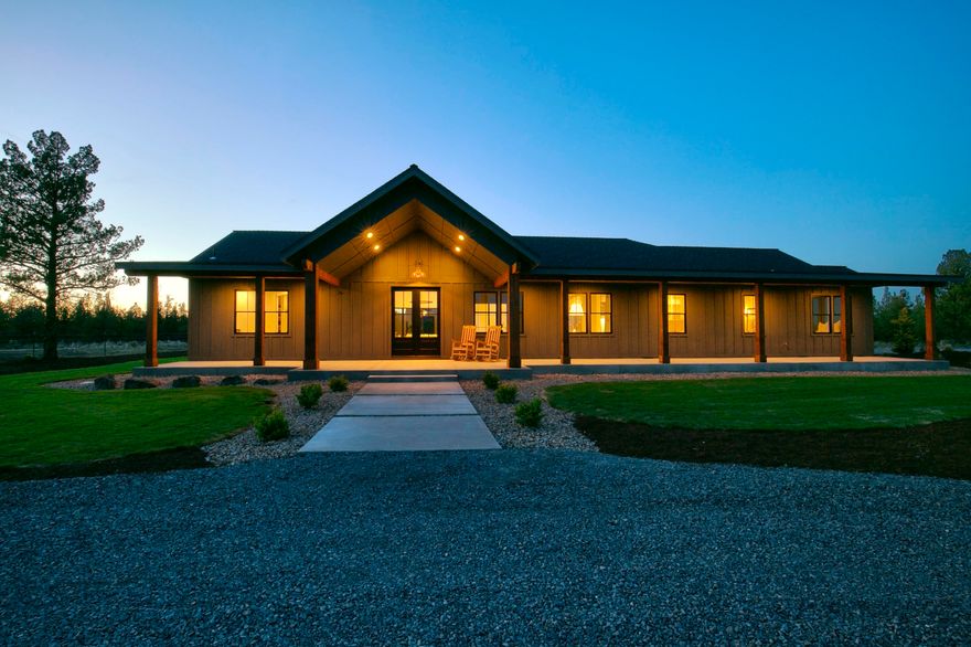 STUNNING-and with close proximity to town and ultimate privacy, the expansive land, panoramic views, and showpiece house will leave you speechless upon first sight! Luxury finishes throughout the home are evident as well as how each meticulously chosen item has been placed. You and your guests will fall in love with the light, bright, and spacious great room that boasts a cozy wood stove and window slider wall for breathtaking Smith Rock views. The dream kitchen welcomes with a marble-top kitchen island to prep & gather around, Elise brand AGA stove with five burners, commercial refrigerator, 2 ovens and 2 dishwashers, and the butler's pantry and wet bar for incredible entertaining. No small detail was spared for the modern discerning eye. Property is complete with a brand new irrigation system: pump with VFD drive for 15+ acres of water rights. Includes a bunkhouse on site, with space that is perfectly prepped for your rural living customization with a place for a matched barn or shop