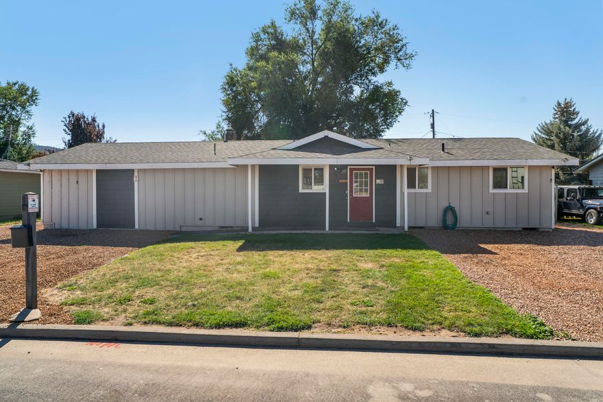 PRICED TO SELL! Move-in ready in desirable quiet Prineville neighborhood! Nicely remodeled kitchen, bedrooms and bathroom. The open concept floor plan offers luxury vinyl floors with 3 bedrooms, 1 bathroom and a dedicated flex room that can be used for an office, den, or playroom. The kitchen is a chef's delight with gas range and commercial-style vent hood and lots of counter space and cabinets. Spacious family-sized back yard with greenhouse, two sheds, swimming pool, barbecues and a play area ideal for a growing family.