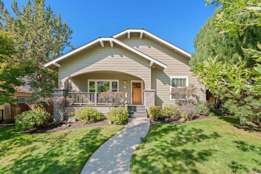 This charming single-story home is situated in the heart of NW Bend & offers a wonderful blend of comfort & convenience. Fresh interior paint & newer laminate floors create a bright, modern atmosphere. Brand new roof will be complete by November 5, 2025. The spacious great room features a cozy gas fireplace, while the kitchen boasts stainless steel appliances & generous counter space for easy meal prep. The primary bedroom is thoughtfully separated from the two guest bedrooms, allowing for maximum privacy. Additional amenities include a laundry/mud room with a sink, a low-maintenance fenced backyard with a large deck & pergola, a gas barbecue perfect for entertaining & ample storage with a 6' x 8' shed and extra dry storage beneath the deck. RV parking is available for an 8' x 24' RV. Enjoy the fireworks on Pilot Butte from the comfort of your cozy front porch. Conveniently situated close to downtown, shops, restaurants, & trails, this home truly embodies the best of Bend living.