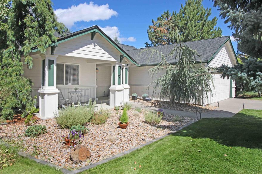 You will fall in love with this home at first sight! This single level beauty is located on a .26 acre lot 1 mile from the Old Mill and Deschutes River. This home offers 3 bedrooms, 2 bathrooms and a detached 120 sf fully insulated office that has heat, A/C, electrical and an ethernet cable that runs to the house . New furnace in 2017, new interior and exterior paint 2019/2020, roof replaced in 2013 with 50 year shingles, smart home features including WIFI enabled thermostat and sprinkler system. Updated finishes throughout the home include solid Hickory wood floors, built-in bookshelves/closet storage systems/window bench seating, kitchen cabinets, new tile flooring in bathrooms and tile countertops in bathrooms and kitchen. Matching stainless steel appliances are included in the sale. Back yard is an oasis with TimberTech decking, mature trees, a privacy fence, green house, office shed and storage building. RV parking with 30 amp electrical plug-in complete this package!