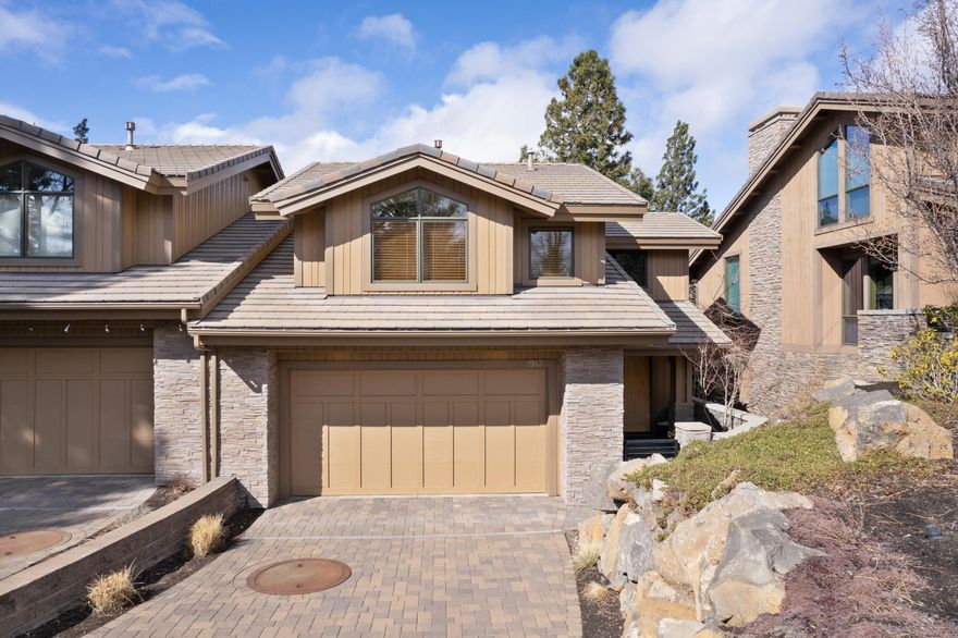 This flawlessly maintained and updated townhome is part of the riverfront Rocky Point community & is what living in Bend is all about. Walk or bike the river trail to downtown Bend for food or drinks, or sit on your patio & enjoy the beautiful Deschutes. This 3 bed, 2.5 bath, 2251 sq. ft. townhome is well appointed with SS appliances, slab granite kitchen counters & bar. New interior/exterior paint, New wood floors, stacked stone fireplace, & Riverview from the primary bedroom. Don't wait!