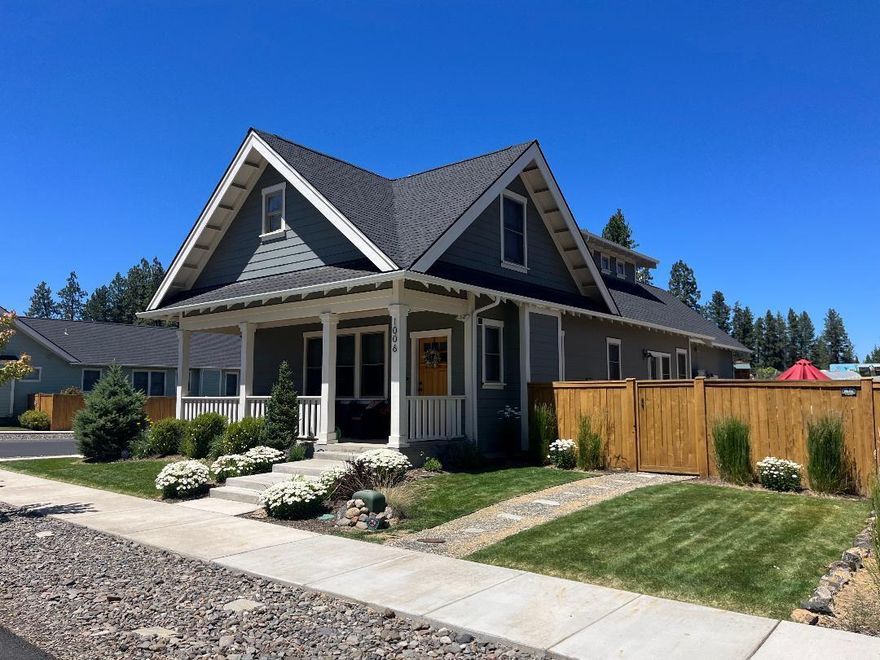 Located in the highly desirable Saddlestone neighborhood, this one-of-a-kind property sits on one of the best lots in the subdivision. Situated on a spacious lot-and-a-half corner parcel, this immaculate, one-owner home offers 3 bed, 2.5 bath, plus a versatile bonus/flex space perfect for a home office, den, or playroom. Enjoy the charming front porch, ideal for your morning coffee, and a thoughtfully designed, low-maintenance outdoor space that's perfect for entertaining on warm Central Oregon summer evenings. The property also includes additional rear parking and backs up to the beloved Sisters Seed to Table, enhancing the sense of space and community connection. With a flowing, open layout and meticulous upkeep, this home is within walking distance to the heart of downtown Sisters—offering shops, dining, and small-town charm at your doorstep. Don't miss the opportunity to own this true gem in one of Sisters' most sought-after neighborhoods!