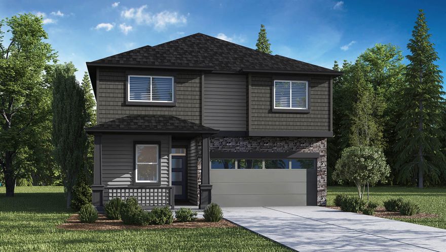 Red Tag Sales Event Happening Now!! SPECIAL RATE and closing cost incentive with use of builder's preferred lender!!  New construction home at Stevens Ranch in Bend! This master-planned community offers access to the brand-new Bend library, shops, dining, walking paths, and caves, making it an exciting place to call home. The Coral is a 2,230 sq. ft. two-story home with 4 bedrooms, a main-level den, 2.5 baths, and a covered patio. The main-level den with double doors provides a perfect home office. The great room features designer finishes, including a fireplace! The kitchen includes shaker cabinetry, quartz countertops with stainless-steel appliances featuring a gas range and microwave. The spa-like primary suite offers a double vanity, walk-in shower, soaking tub, and walk-in closet.  Sales office hours are 10am - 5:30pm daily. Photos are representative; features/specs may vary!