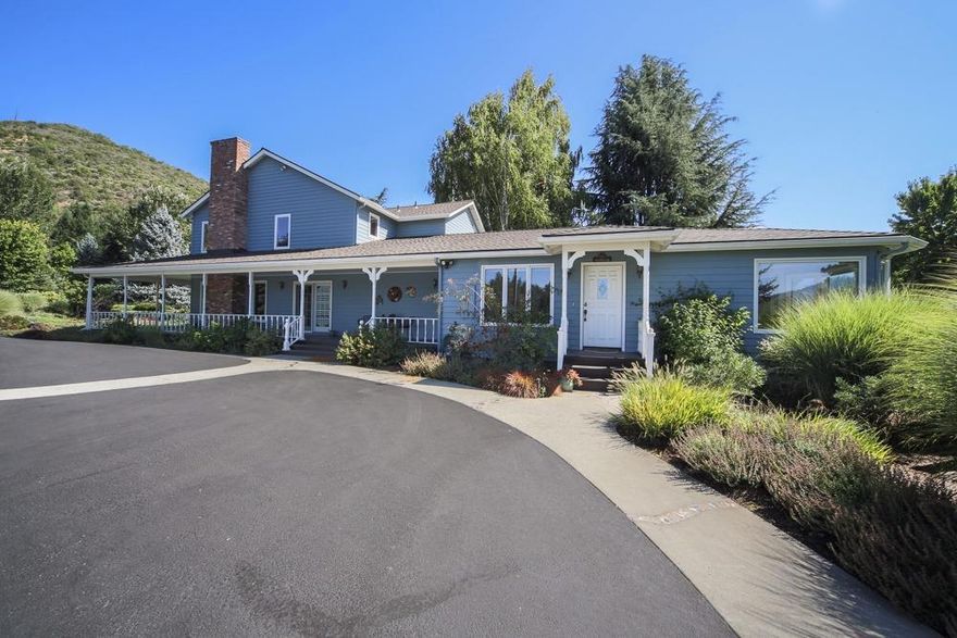 When it comes to the Applegate Wine Valley, this property is right in the middle of it! Rare find on Applegate River w/ irrigation rights from 1877. Over 53 acres w/ 2 homes, attached in-law unit in main home, multiple barns, horse arena & out buildings. 2 tax lots, 43 irrigated acres of rich hay fields. Beautiful park- like grounds w/ nearly 2000 ft of the Applegate River & Mountain Views! One of a kind setting in an area of upscale homes and Vineyards'. Updated Main house with the quality any buyer would fall in love with! Includes 3 bedrooms, 3.5 baths & an office. Great private attached in-law unit includes 1 bedroom, 1 bath & kitchen, living & dining area. Second home includes 3 bedrooms, 2 baths, & island kitchen. You won't be disappointed on this amazing well cared for farm and ranch! It's really a beautiful property!