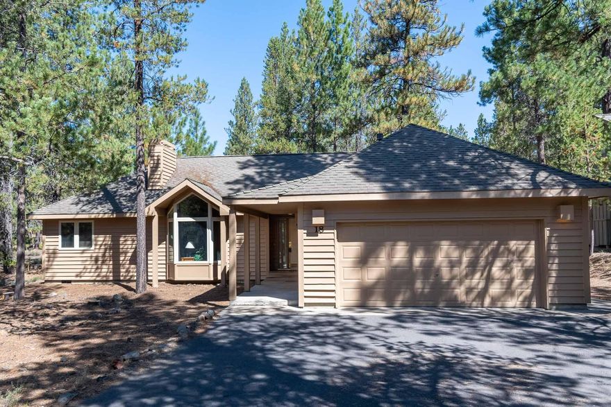 Single level home close to SHARC!  3 bedrooms, 2.5 baths featuring an open floor plan, kitchen w/ island and great room w/ vaulted wood ceilings and gas fireplace.  Primary bedroom w/ bath is on one end, additional bedrooms/bathrooms are on the other for nice separation and privacy. Double car attached garage for your toys. Hot tub, exterior recently painted. Original owner, never been rented.  Sold furnished and ready to enjoy!